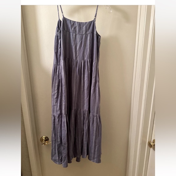 Z Supply | Waverly Stripe Maxi Dress, Worn Indigo xs - Picture 9 of 10